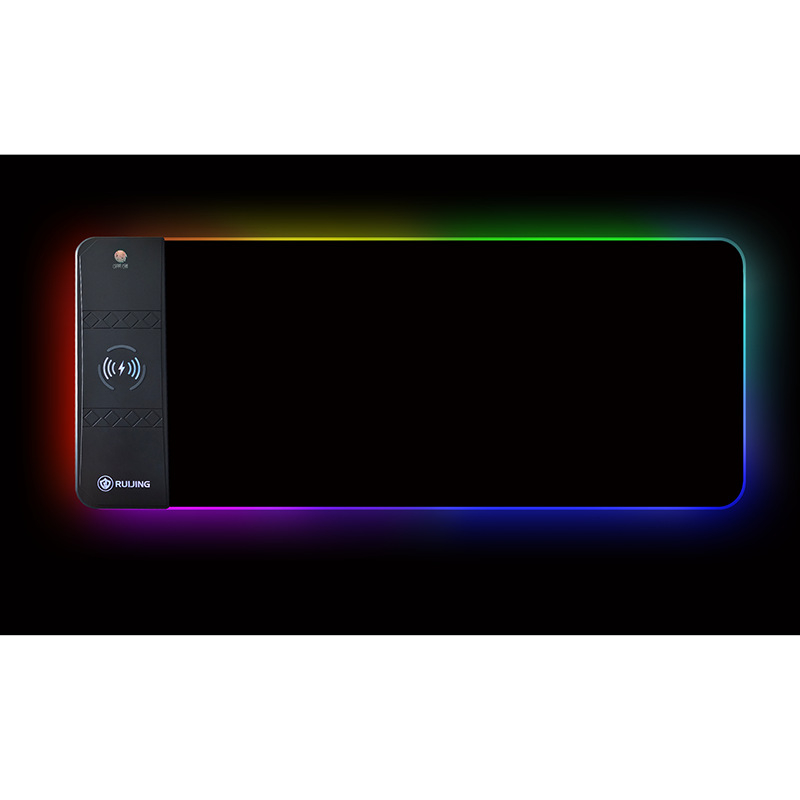 Bežična podloga za miš s RGB osvjetljenjem — gaming podloga za miš i tipkovnicu, OEM prilagodba logotipa, protuklizna površina