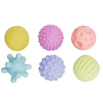 Jucărie de baie pentru bebeluți — minge moale din vinil pentru prindere, percepție tactilă, dezvoltă vederea și auzul (Material: vinil; Vârsta: 3–6 ani)