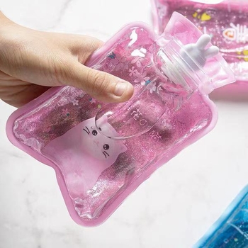 Vízfeltöltéses forróvíztáska – Nagy sűrűségű PVC, hordozható kézmelegítő, téli használatra