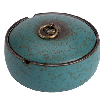 Kerámiából készült hamutál fedővel, japán stílusú, Yunhua Hall márka, logó nyomtatás elérhető