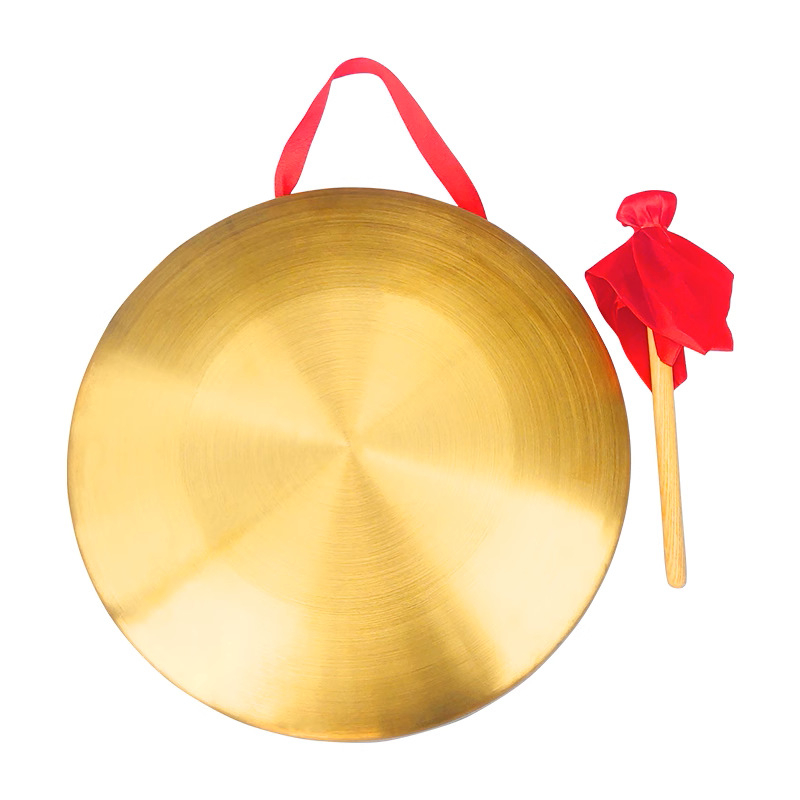 Sárgaréz gong színházi kellék, útnyitó gong, Hongyueda márka