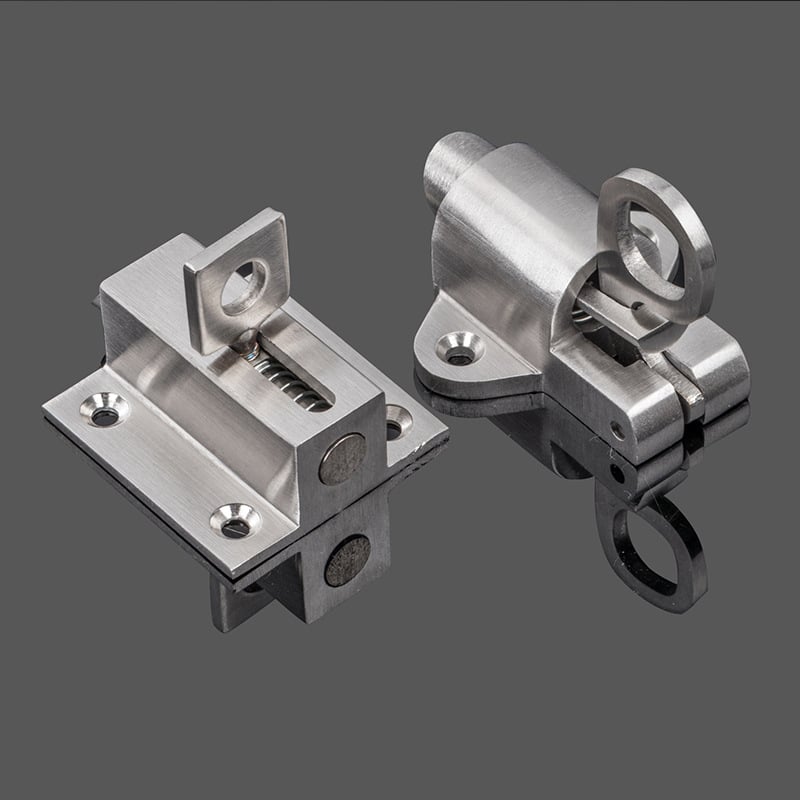 Rugós zár rozsdamentes acélból - nehéz csap, modell 3-018/3-019, felület Brushed, Weitron