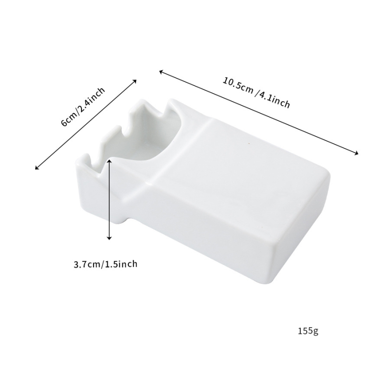 Európai stílusú kerámia hamutál logónyomtatással, hordozható irodai asztalhoz, testreszabható tárolóval