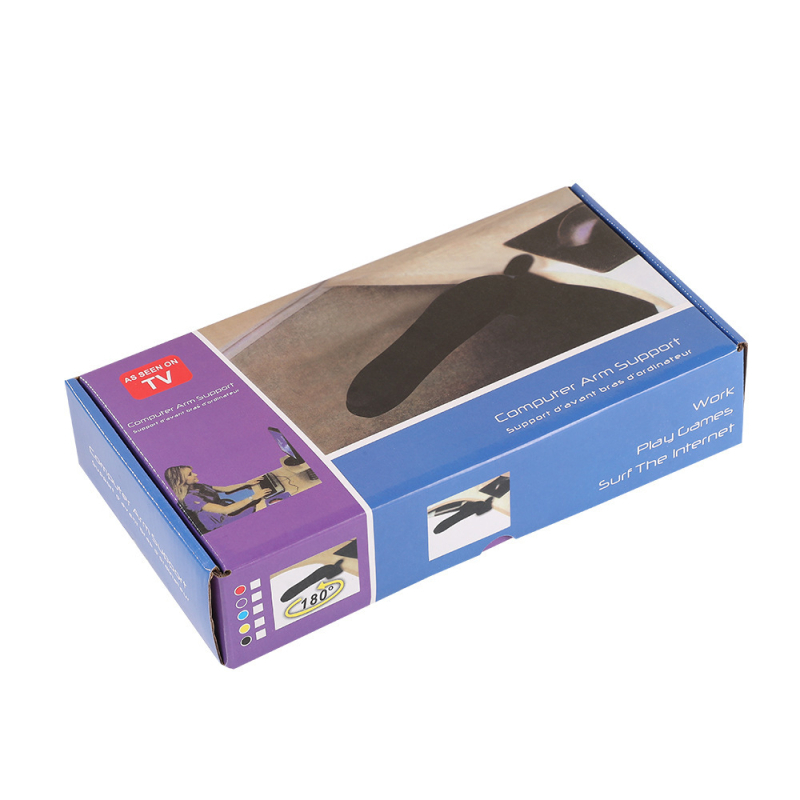 Επιτραπέζιο εξάρτημα επέκτασης καρπού με περιστρεφόμενο βραχίονα και στήριξη αγκώνα για ποντίκι — πλαστικό, μονής όψης