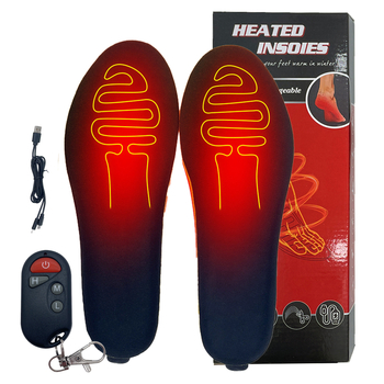 Fűtött talpbetét USB-C töltéssel, három fokozatú távirányító, 3,7V 2000mAh akkumulátor, velúr felső rész, Osley talp