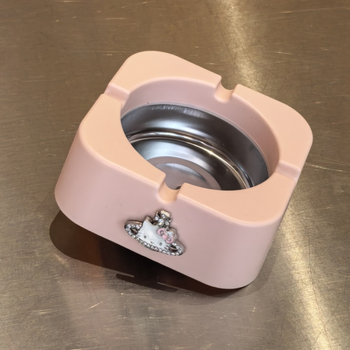 Scrumieră cu spațiu de depozitare, din plastic, stil japonez, design drăguț de desene animate