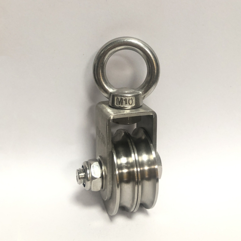 Scriplă din oțel inoxidabil pentru suspensie, cu două roți și două caneluri pentru ridicare – fixă, funcționare silențioasă, personalizată după desene