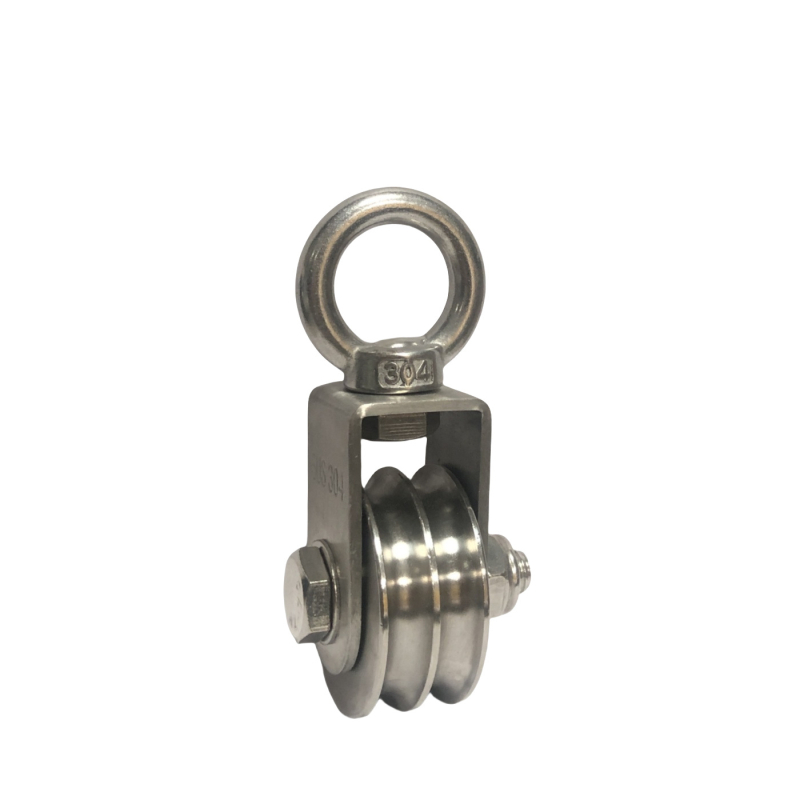 Scriplă din oțel inoxidabil pentru suspensie, cu două roți și două caneluri pentru ridicare – fixă, funcționare silențioasă, personalizată după desene