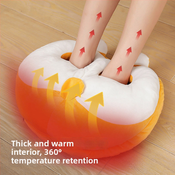 Unisex električne papuče s grijanjem, plišani velur gornji dio, potplat od tkanine, USB napajanje