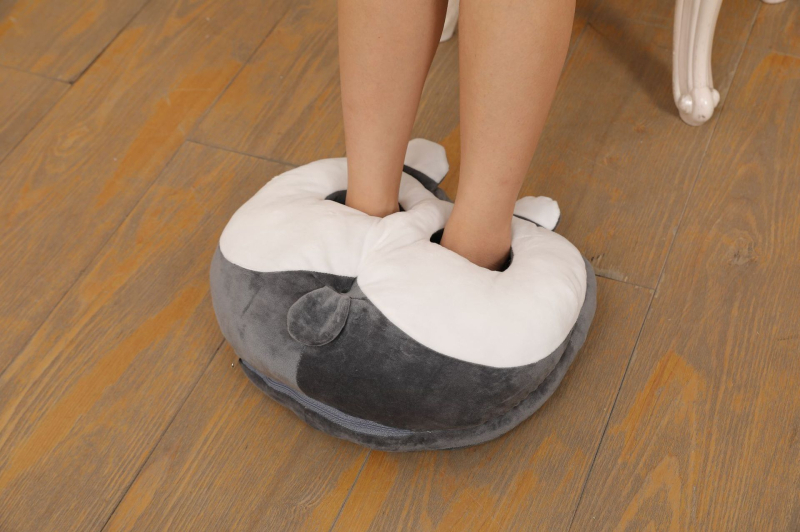 Unisex električne papuče s grijanjem, plišani velur gornji dio, potplat od tkanine, USB napajanje