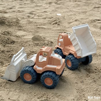 BLB Set igračaka za plažu za djecu – plastični alati za pijesak, uzrast 4–6 godina, pakiranje mrežastom vrećicom