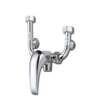 Ορειχάλκινος U-σχήματος ντους ανάμιξης βαλβίδας για θερμαντήρα νερού, ανοικτής τοποθέτησης, μοντέλο 09; Ατμοσφαιρική πίεση; Θερμό νερό 90°C; Κρύο νερό 0°C; Στυλ μοντέρνου μινιμαλισμού