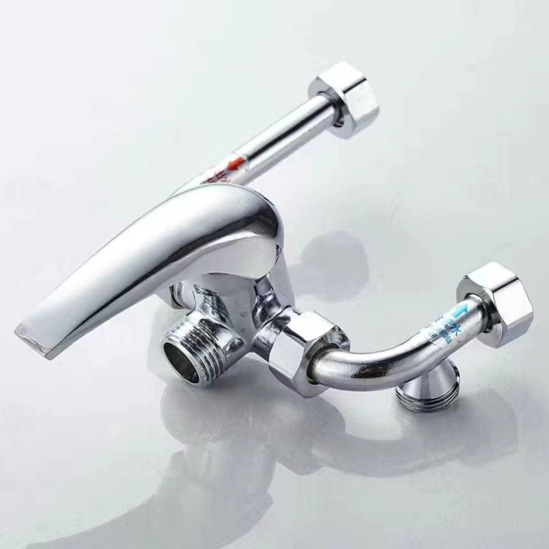 Ορειχάλκινος U-σχήματος ντους ανάμιξης βαλβίδας για θερμαντήρα νερού, ανοικτής τοποθέτησης, μοντέλο 09; Ατμοσφαιρική πίεση; Θερμό νερό 90°C; Κρύο νερό 0°C; Στυλ μοντέρνου μινιμαλισμού