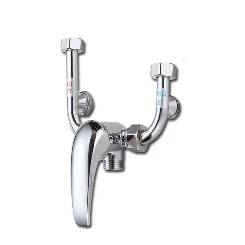 Ορειχάλκινος U-σχήματος ντους ανάμιξης βαλβίδας για θερμαντήρα νερού, ανοικτής τοποθέτησης, μοντέλο 09; Ατμοσφαιρική πίεση; Θερμό νερό 90°C; Κρύο νερό 0°C; Στυλ μοντέρνου μινιμαλισμού