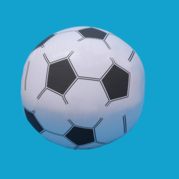 Napuhana nogometna lopta s visećim zastavicama za dekoraciju – Europski kup; PVC, navijački dodaci, nogomet