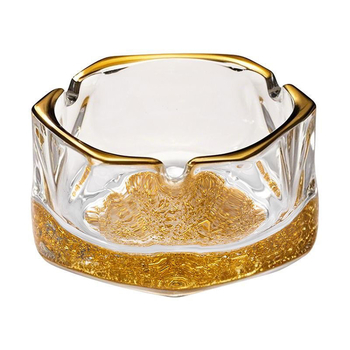 Cenușar din sticlă, stil lux ușor, brand Tongchuang, personalizare disponibilă, fără imprimare a logo-ului