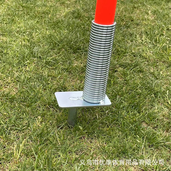 Știft de teren din oțel, cu arc, pentru țevi de steaguri de fotbal și steaguri de colț – Youkang, accesorii de antrenament, antiderapant