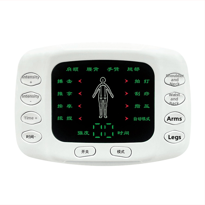 Μασάζερ με παλμούς για μεσημβρινούς, μοντέλο 7005; τροφοδοσία USB; 4 επαφές μασάζ; πολλαπλά modes και μεταβλητή συχνότητα; κατάλληλο για τον αυχένα, πλάτη, μέση, πόδια, γοφούς και πέλτες