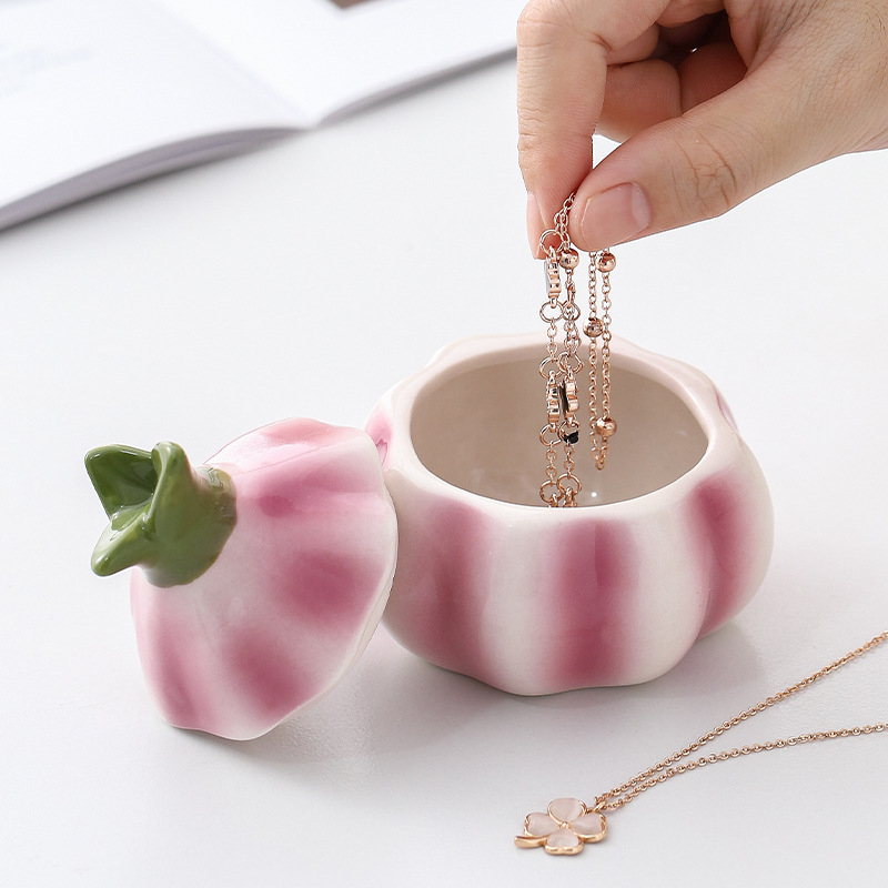 Keramička posuda s poklopcem u obliku luka – DIY kutija za nakit, aromaterapija, pepelnik, posuda za čaj, dekorativni predmet; nordski stil, jednostavno, lagani luksuz; moguć otisak logotipa