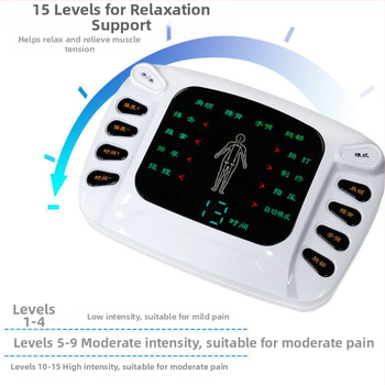 Πολυλειτουργικό EMS μασάζ patch για αυχένα, μέση, γοφούς και πέλτες — τροφοδοσία USB, μοντέλο 309b, ανακούφιση από την κόπωση, τεχνικές μασάζ: πάτημα, μασάζ, βελονισμός, χτύπημα, ζύμωμα