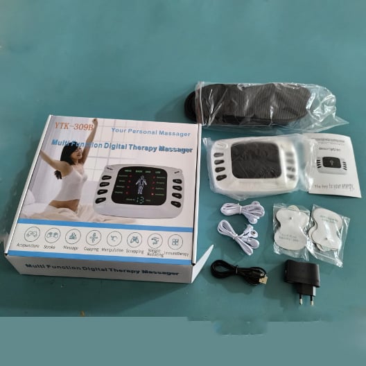 Πολυλειτουργικό EMS μασάζ patch για αυχένα, μέση, γοφούς και πέλτες — τροφοδοσία USB, μοντέλο 309b, ανακούφιση από την κόπωση, τεχνικές μασάζ: πάτημα, μασάζ, βελονισμός, χτύπημα, ζύμωμα