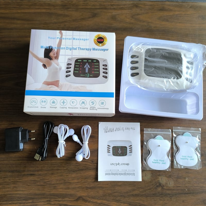 Πολυλειτουργικό EMS μασάζ patch για αυχένα, μέση, γοφούς και πέλτες — τροφοδοσία USB, μοντέλο 309b, ανακούφιση από την κόπωση, τεχνικές μασάζ: πάτημα, μασάζ, βελονισμός, χτύπημα, ζύμωμα