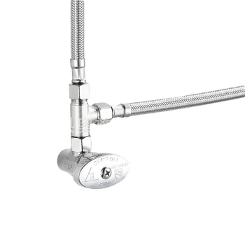 Trostrani vodeni razvodnik s ulazom i dva izlaza, kutni razvodnik vode, model 230825-02, bakar, moderan minimalistički stil