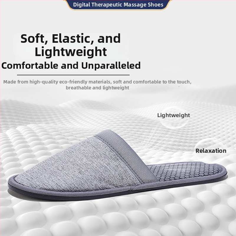 Παντόφλες μασάζ με μικρορεύμα στα σημεία βελονισμού του πέλματος, USB τροφοδοσία, ενσύρματο χειριστήριο και έλεγχος τύπου υπολογιστή, για άνδρες και γυναίκες, οικιακή χρήση