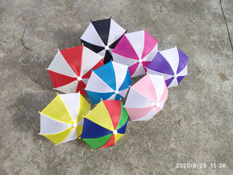 Dječji mini kišobran jedinstvene boje za sunce i kišu, rekvizit za ples, metalni okvir s 8 rebara, ručno otvaranje