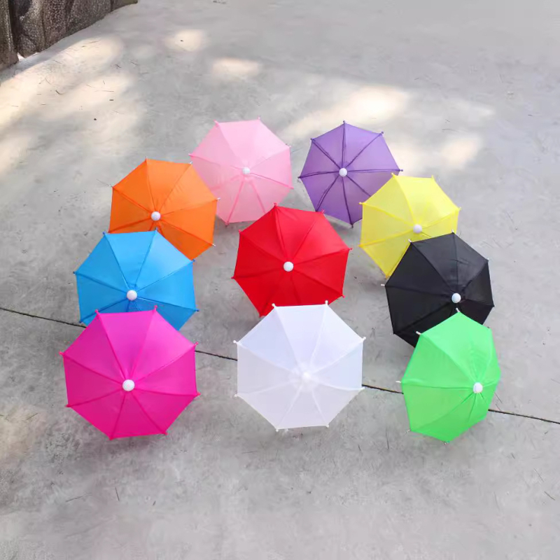 Dječji mini kišobran jedinstvene boje za sunce i kišu, rekvizit za ples, metalni okvir s 8 rebara, ručno otvaranje