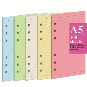 Long Vine 1221 zamjensko jezgro za blok s slobodnim listovima, Daolin papir, 6 rupa, 100 listova