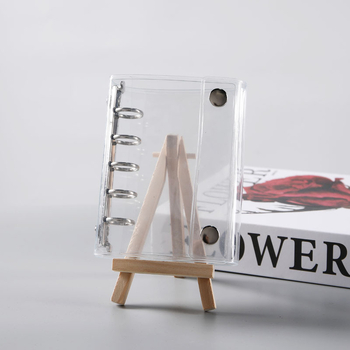 M5 korice za bilježnice s 5 rupa, model 83036, 45 listova PVC unutarnje stranice, prilagodljivo, tiskano logo