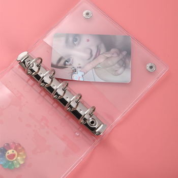 M5 korice za bilježnice s 5 rupa, model 83036, 45 listova PVC unutarnje stranice, prilagodljivo, tiskano logo