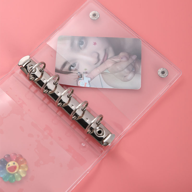 M5 korice za bilježnice s 5 rupa, model 83036, 45 listova PVC unutarnje stranice, prilagodljivo, tiskano logo