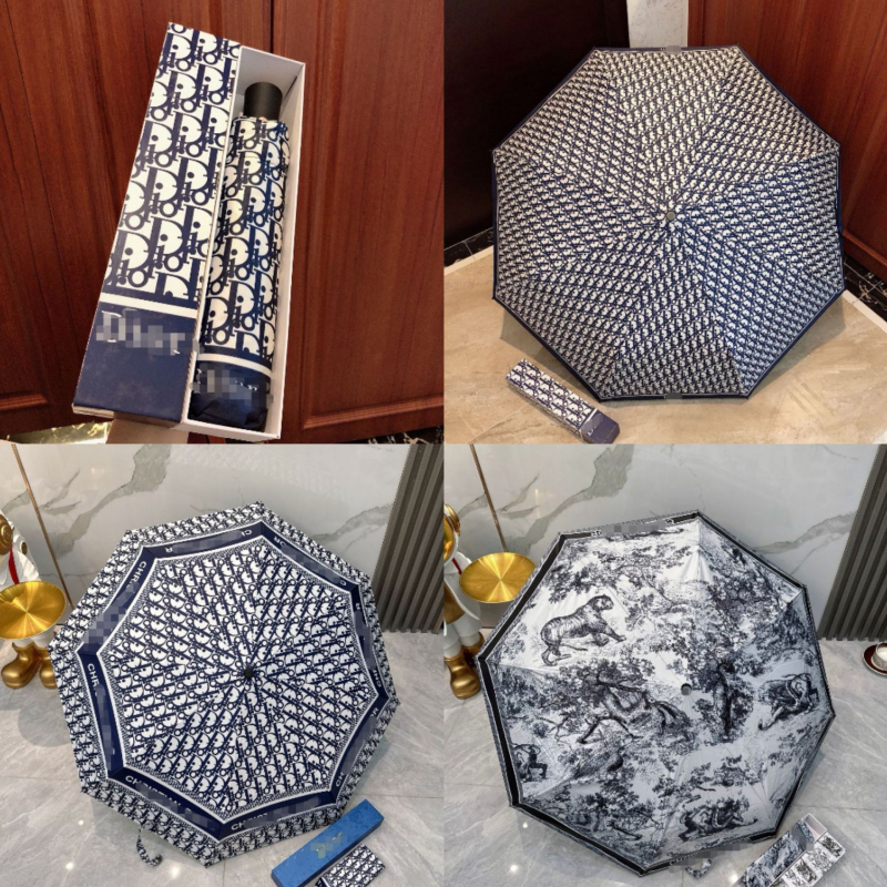 Automatski sklopivi kišobran za sunce i kišu, klasičan cvjetni uzorak, vinilna navlaka, unisex, UV zaštita UPF 50+, lagan, 8 rebara, polumjer kupole 50-55 cm