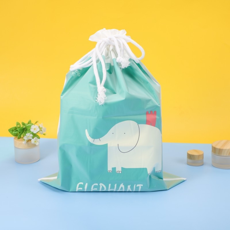 Plastična vrećica za pakiranje ručnika za lice, mat završetak, zatvaranje šnom, PE/EVA materijal, mogućnost prilagođavanja logotipa