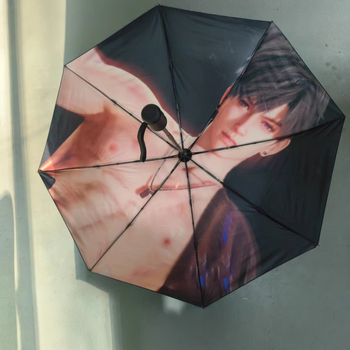 Kišobran s automatskim otvaranjem, 8 rebara, željezni okvir, UV zaštita UPF50+, tkanina: otporan materijal s vinilnim premazom