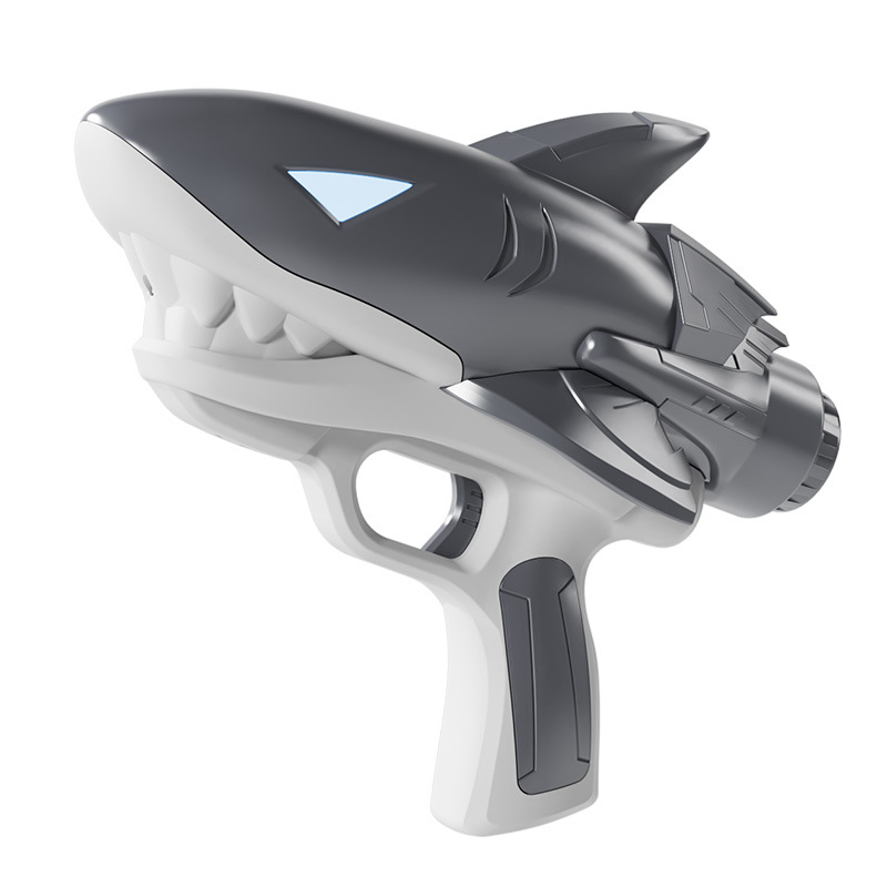 Електрическа водоустойчива светеща водна пушка – играчка за деца на 4–6 години, пластмасова конструкция, за открито водно забавление в басейн и на плажа