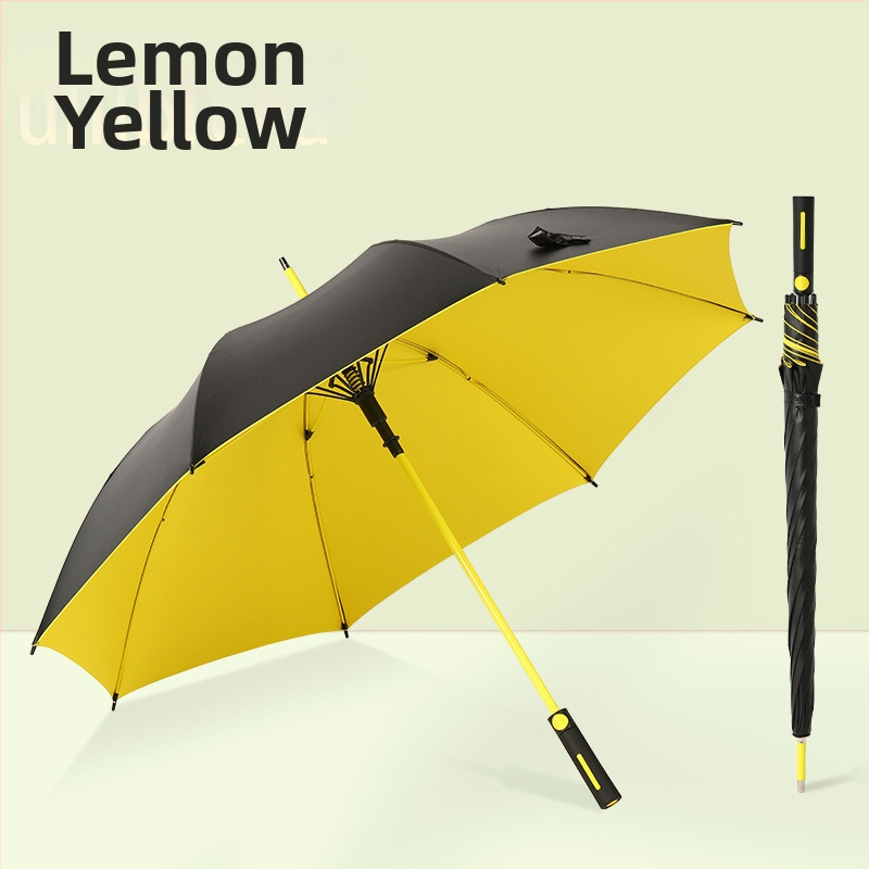 Golf kišobran s ravnim vlaknastim štapom, okvir s 8 krakova (automatsko otvaranje, otisak logotipa, UV zaštita UPF 50+)