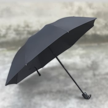 Kišobran s osam rebrenih dijelova od čelične konstrukcije, ručno otvaranje, trodijelni dizajn, kišobran za sunce s otiskom logotipa