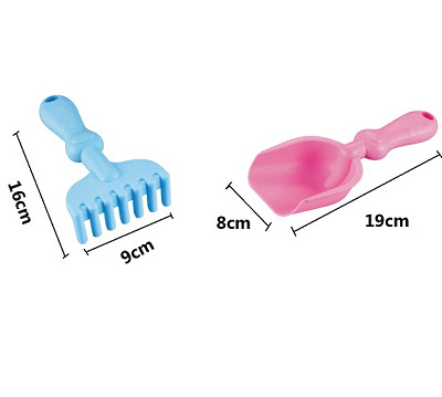 Zhile Toys Плажен комплект за играчки, 13 части, TPR материал, игра с пясък и вода, за деца 4–6 години