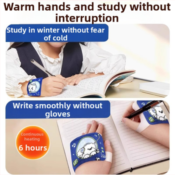 Unisex papuče s USB napajanjem i samopodgrijavajućom umetkom, crtani stil