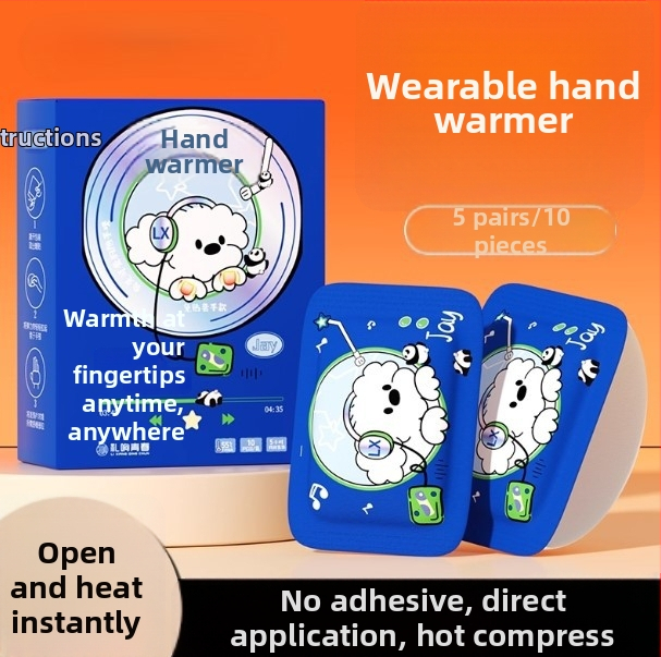 Unisex papuče s USB napajanjem i samopodgrijavajućom umetkom, crtani stil