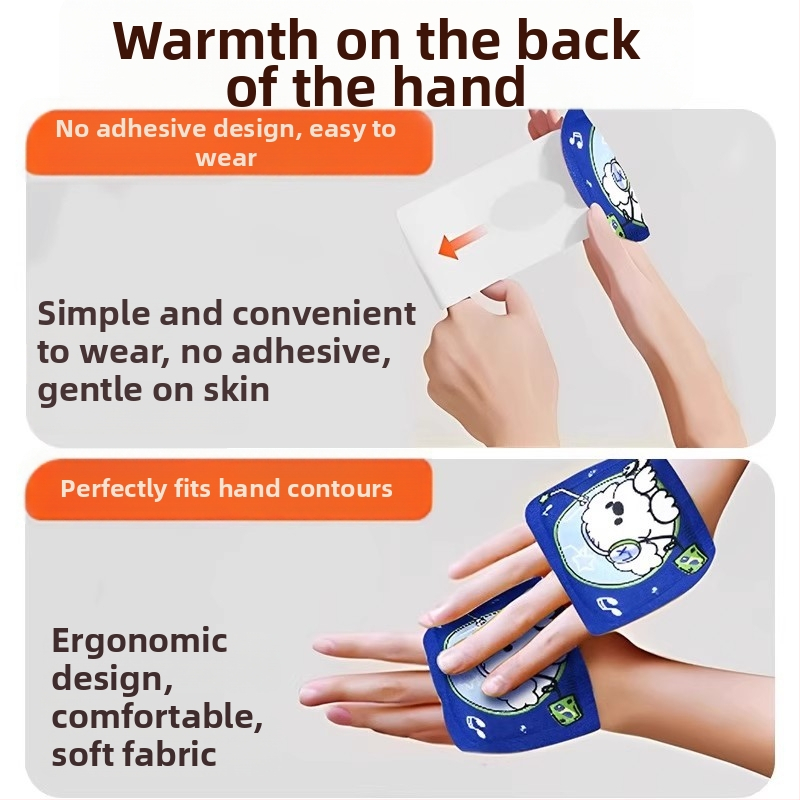 Unisex papuče s USB napajanjem i samopodgrijavajućom umetkom, crtani stil