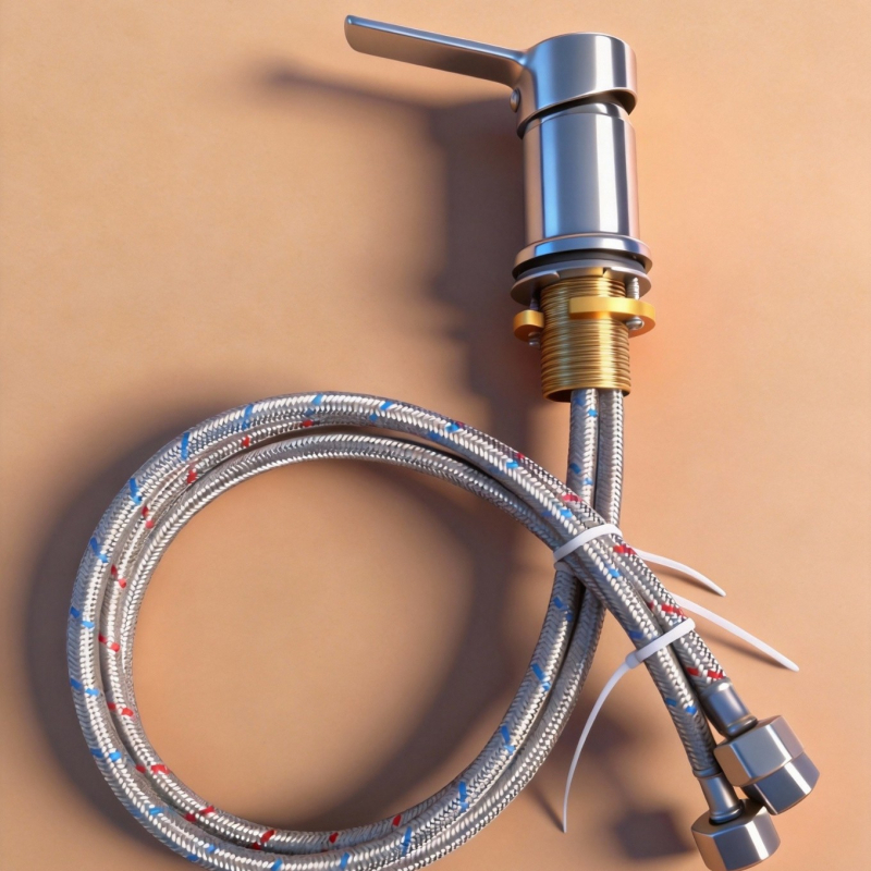 Bakreni slavine za umivaonik s keramičkim disk ventilom, miješanje, montaža ispod ploče, upravljanje jednim ili dvostrukim upravljanjem