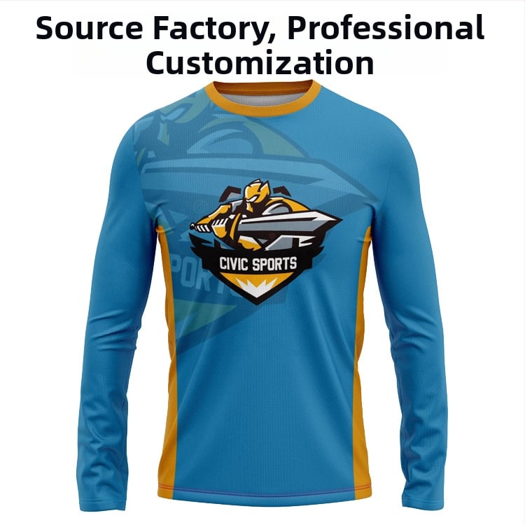 Muški brzi suhi dugi rukav košarkaški trening majica – prozračna mješavina poliestera, lagana, slobodnog kroja, okrugli izrez