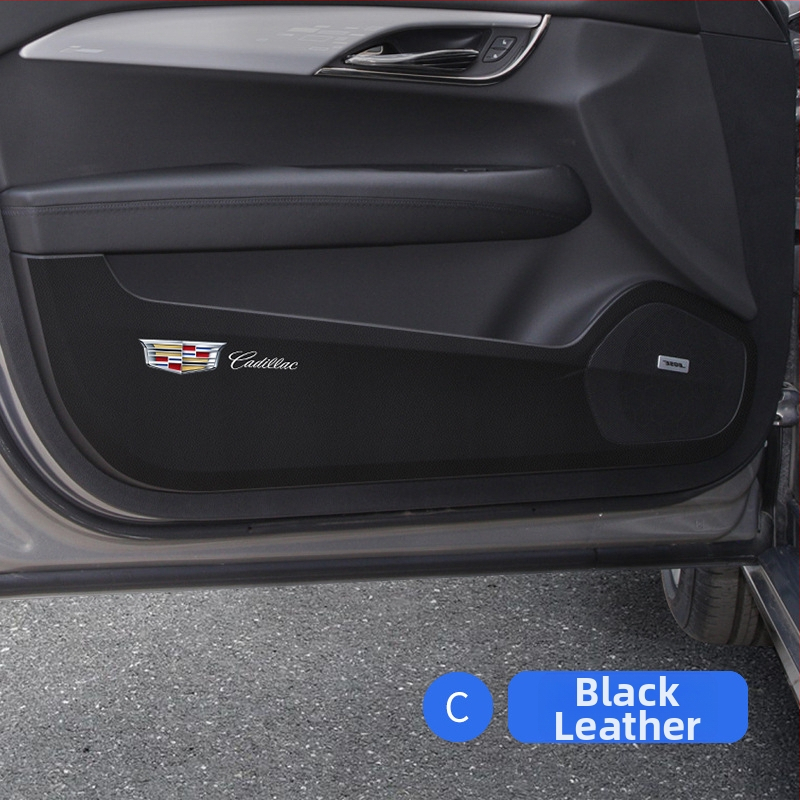 Unutarnja anti-kick podloga za Cadillac XT5 XT6 XT4 XTS ATSL – koža karbonskih vlakana, SNBLO, prilagodljivo