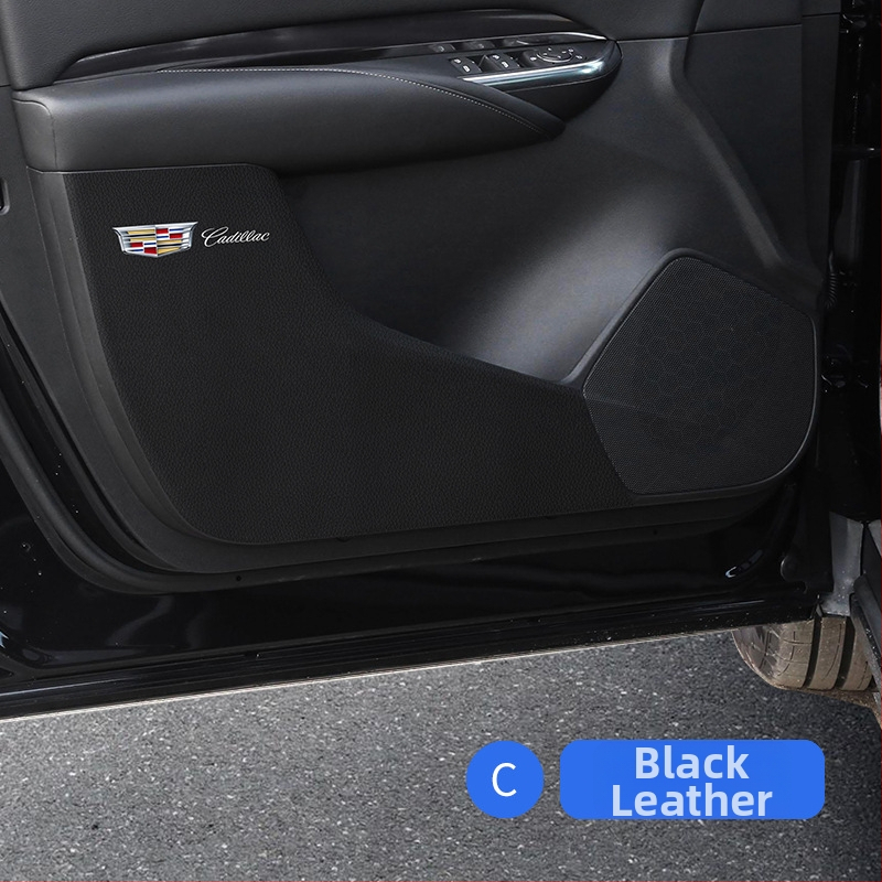 Unutarnja anti-kick podloga za Cadillac XT5 XT6 XT4 XTS ATSL – koža karbonskih vlakana, SNBLO, prilagodljivo
