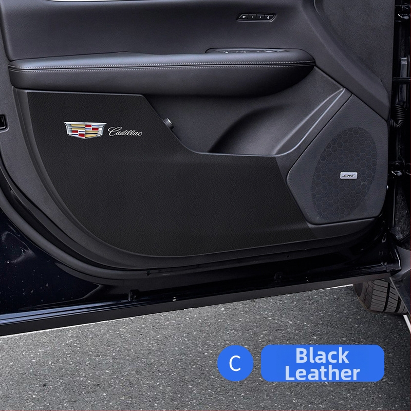 Unutarnja anti-kick podloga za Cadillac XT5 XT6 XT4 XTS ATSL – koža karbonskih vlakana, SNBLO, prilagodljivo
