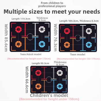 Podložka na tréning nohy pre basketbal - protisklzná; Materiál: mäkká tkanina + guma; Prispôsobenie spracovania; Tlačené logo; Značka: NAILI